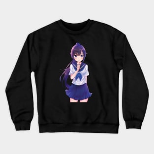 Anime School Girl - Shush! Crewneck Sweatshirt